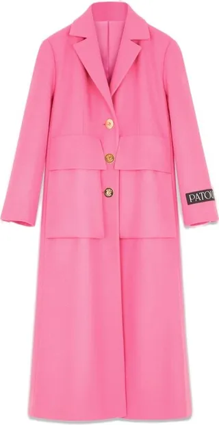 Patou Pocket Detailed Single Breasted Coat