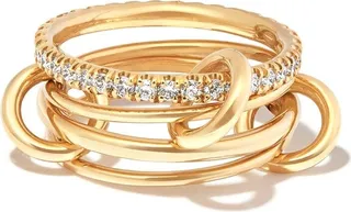 18k yellow gold Pisces Diamond ring