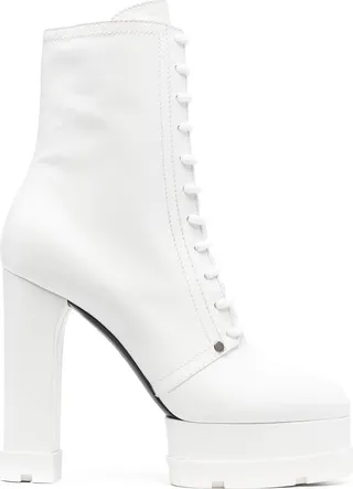 Lace-Front 140mm Heeled Boots