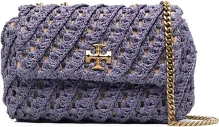 Kira crochet-knit shoulder bag