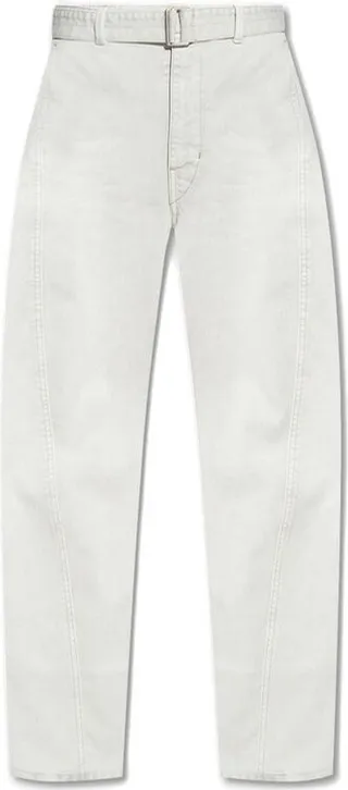Lemaire Rear Patch Belted Wide-Leg Trousers