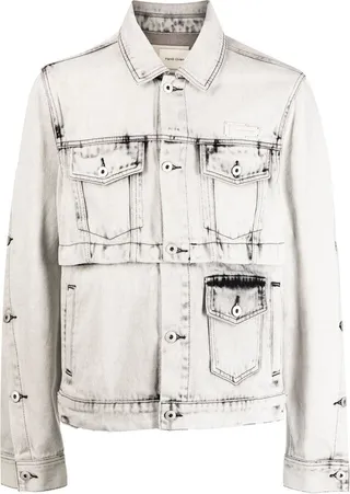 Multiple-Pocket Detail Denim Jacket