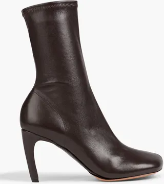 Leather ankle boots