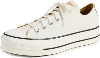 Converse Chuck Taylor All Star Lift Platform Denim Fashion Sneakers