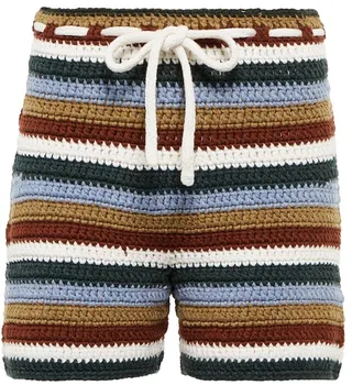 Luciano macrame cashmere shorts