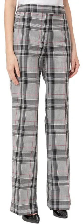 3.1 Phillip Lim Checked Straight-Leg Pants