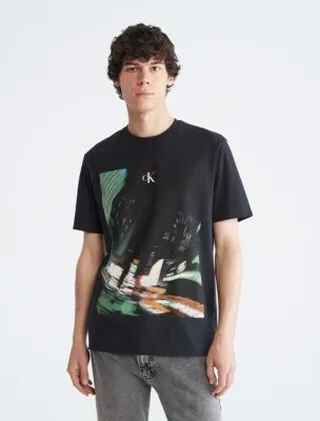 Times Square Graphic Crewneck T-Shirt