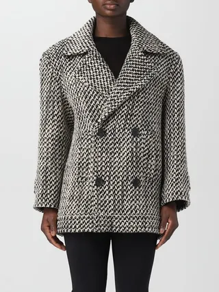 Saint Laurent pea coat in wool
