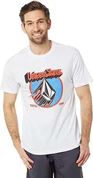 Volcom Avenge Short Sleeve Tee (White) Men's Clothing