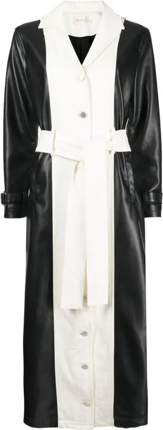 Panelled Single-Breasted Coat