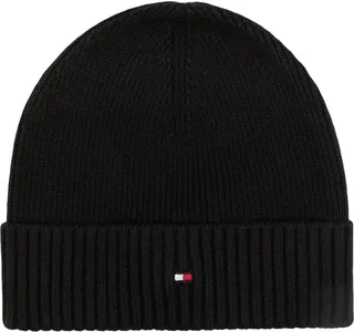 Embroidered-Logo Ribbed Beanie
