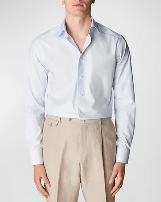 Men's Slim Fit Check Twill Shirt