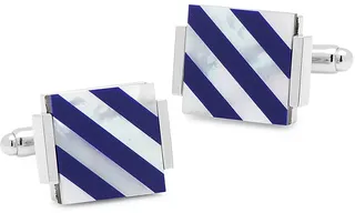 Ox & Bull Trading Co. Striped Pearl Cufflinks
