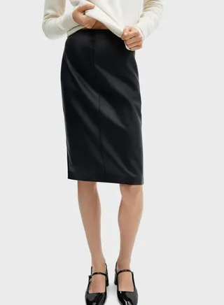 High Waist Midi Skirt