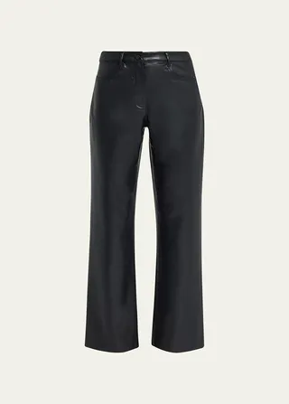 Peyton Flared Coated Denim Pants