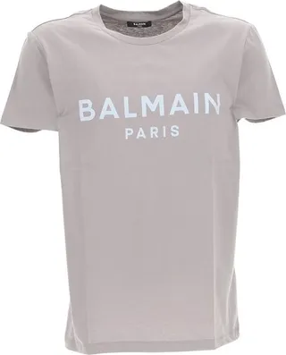 Balmain Logo Printed Crewneck T-Shirt