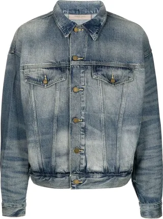 Stonewashed Trucker Denim Jacket