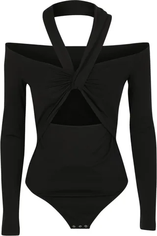 Alexander McQueen Knot Detailed Halterneck Bodysuit