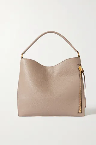 TOM FORD - Alix Small Textured-leather Shoulder Bag - Brown