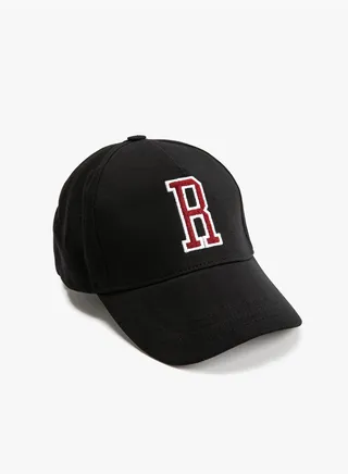 Cap Hat B Letter Embroidered Cotton
