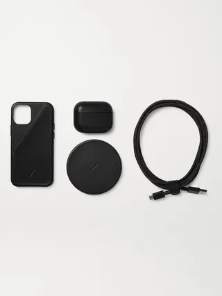 Leather iPhone 12 Pro Accessories Bundle