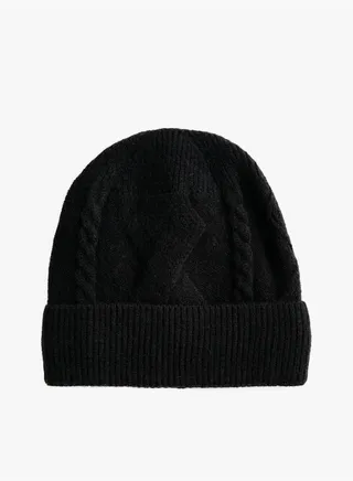 Cable-Knit Beanie