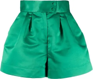 Satin-Finish Mini Shorts