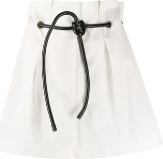 Paperbag-Waist Mini Shorts