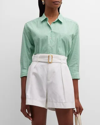 Jordy Striped Button-Down Cotton Shirt