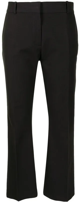 Cropped-Tailored Trousers