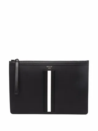 Bollis leather clutch bag
