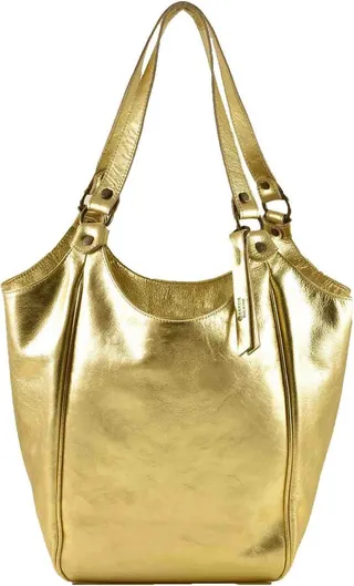 Women's Gold Handbag