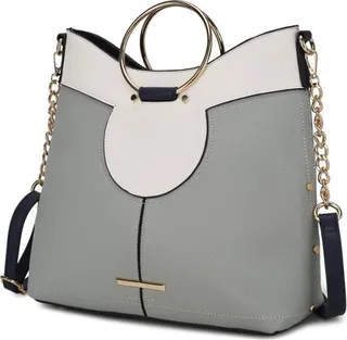 MKF Collection by Mia K Kylie Top Handle Satchel Handbag - Grey