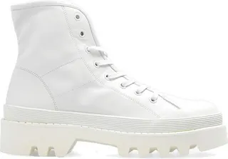 Proenza Schouler Chunky-Sole Lace-Up Combat Boots