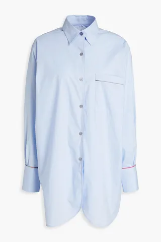 Stretch-cotton poplin shirt
