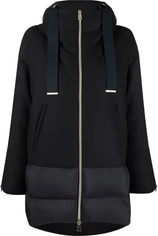 Hooded down jacket