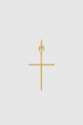 ANINE BING Cross Charm - Gold