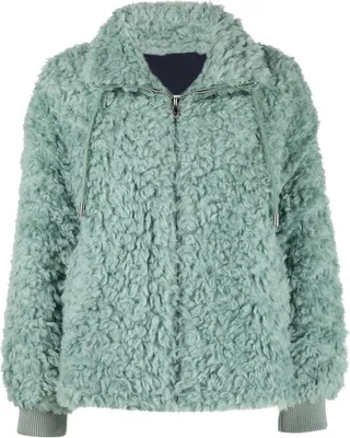 Drawstring Shearling Jacket