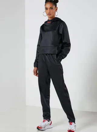 Leather Look Track Pants