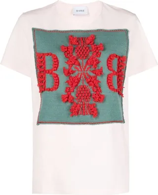 cashmere patch T-shirt