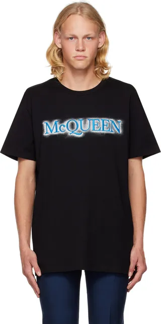 Alexander McQueen Black Spray T-Shirt