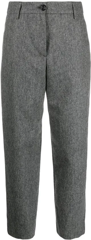 Straight-Cut Leg Trousers