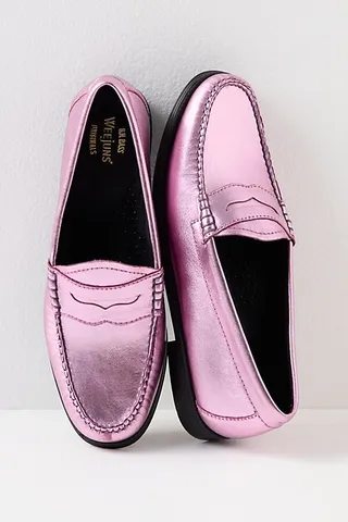 G.H. Bass Whitney Metallic Loafers by G.H. Bass at Free People