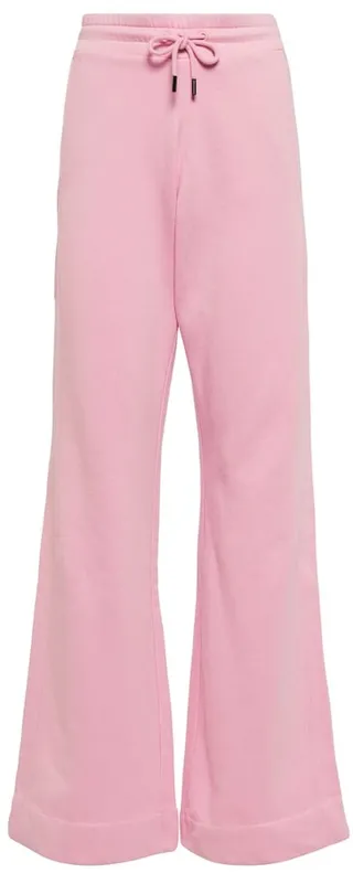 Flared jersey sweatpants