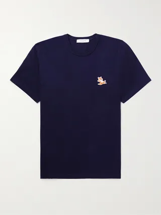 Logo-Appliquéd Cotton-Jersey T-Shirt
