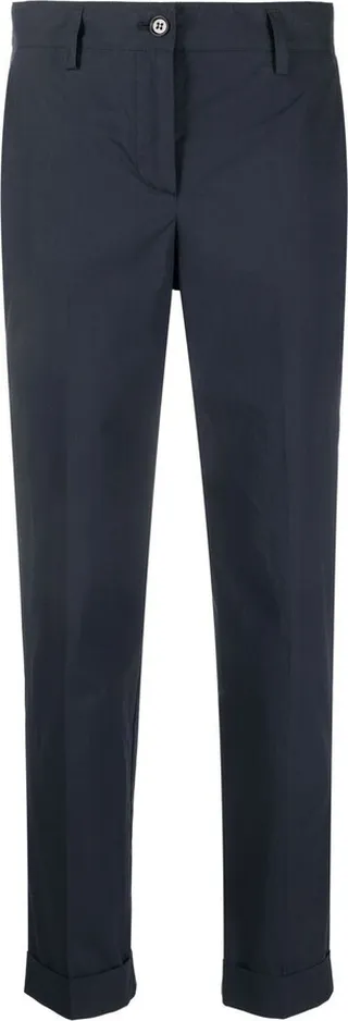 Cropped Straight-Leg Trousers