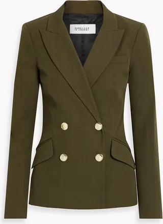 Ady double-breasted cotton-blend blazer