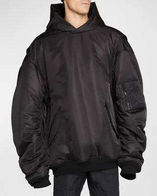 Men's Pullover Puffer Bomber Jacket