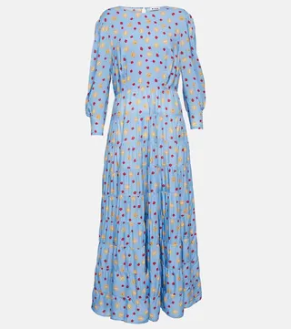 Kristen printed tiered maxi dress