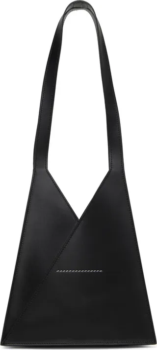 MM6 Maison Margiela Black Mini Triangle 6 Bag